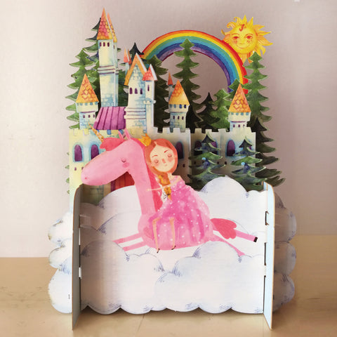 Princess Castle 3D Card