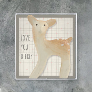 'Love You Deerly' Boxed Wooden Deer