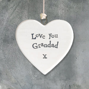 Small Porcelain Heart - Grandad