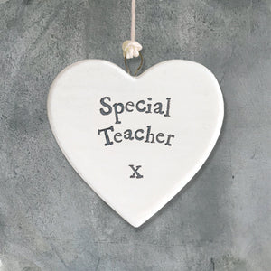 Small Porcelain Heart - 'Special Teacher'