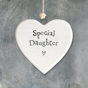 Small Porcelain Heart- 'Special Daughter'