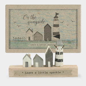 'Leave A Sparkle' Wooden Scene