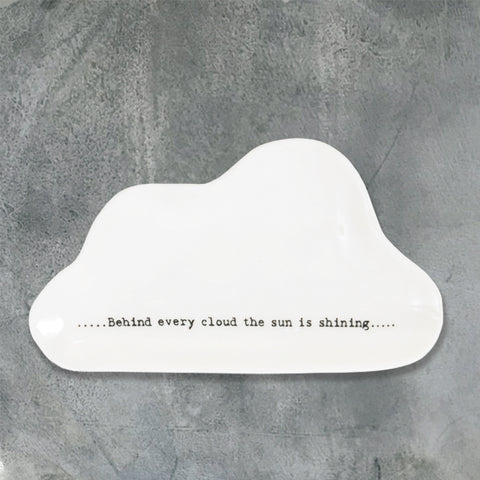 'Behind Every Cloud' Porcelain Dish