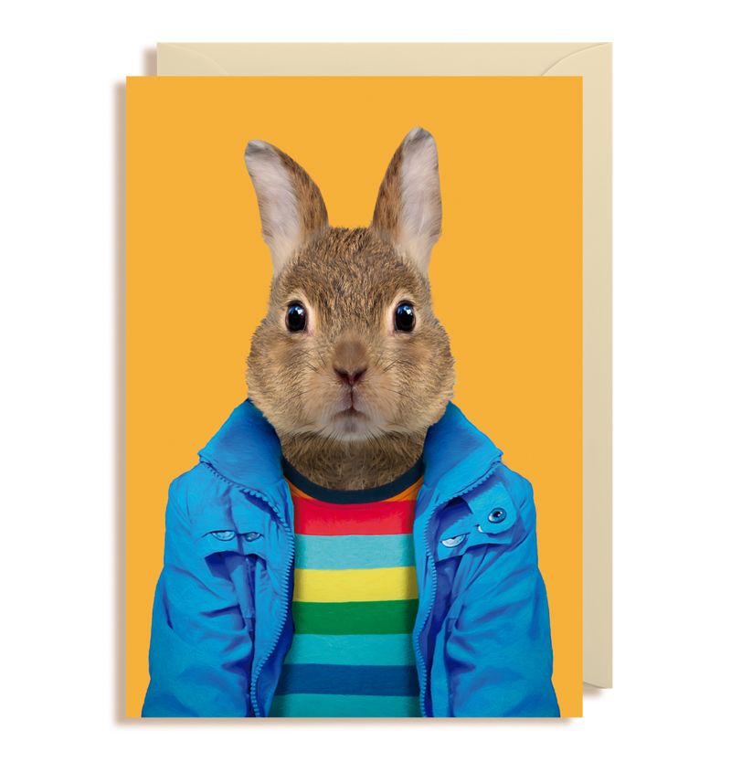 Zoo Portraits - European Rabbit Card