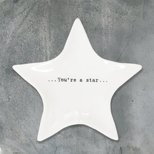 'You're a star' Porcelain Dish