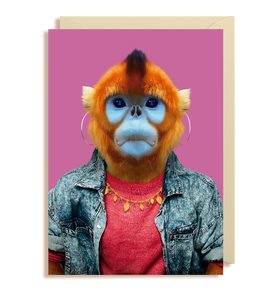 Zoo Portraits - Golden Monkey Card