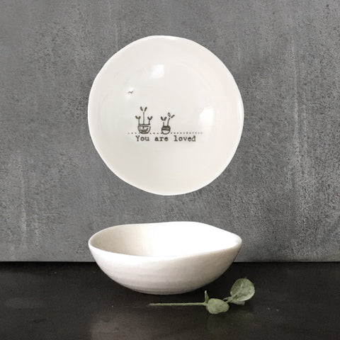 Small Porcelain Dish -  'You Are Loved'