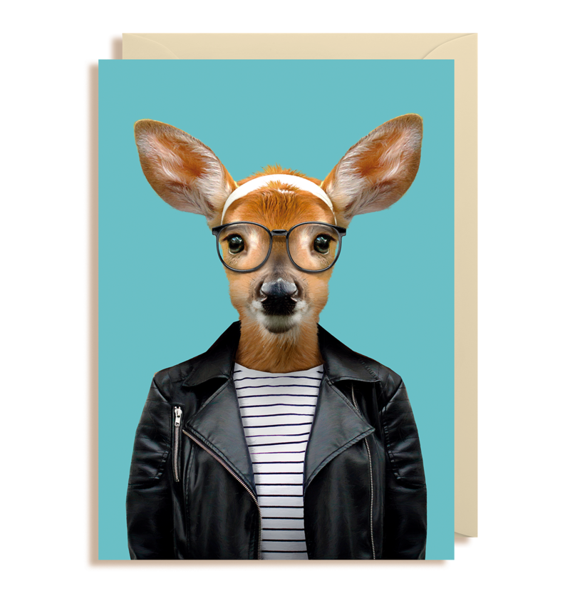 Zoo Portraits - Deer Card