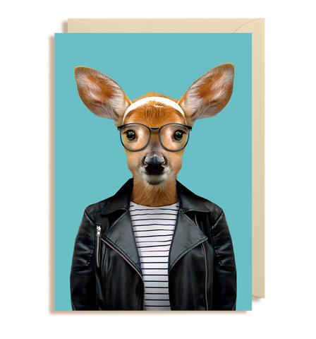 Zoo Portraits - Deer Card