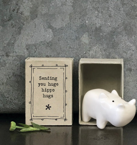 Matchbox - Porcelain Hippo