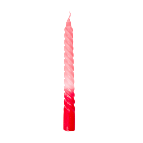 Twisted Candle (Single) - Red