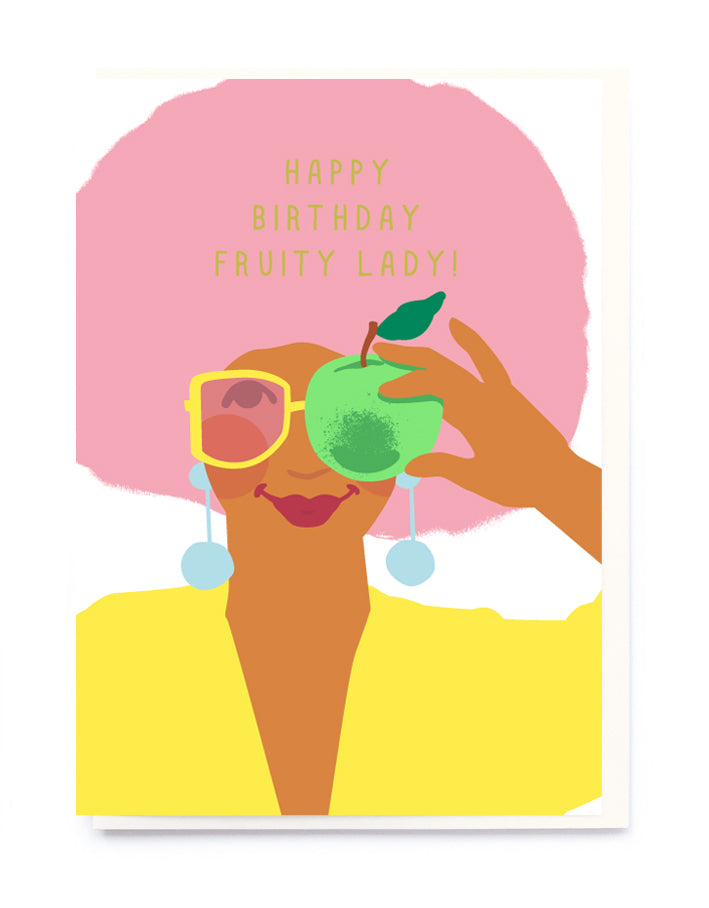 Happy Birthday Fruity Lady' Card
