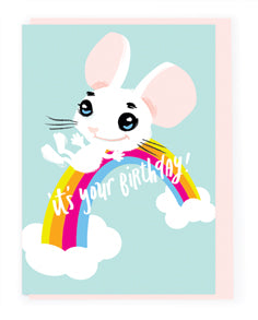 Sweet Mouse Birthday Card