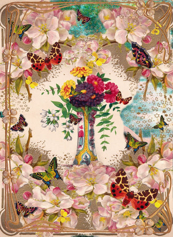 Chrysanthemum Vase Card