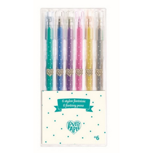 MARQUEUR- - 6 glitter gel pens