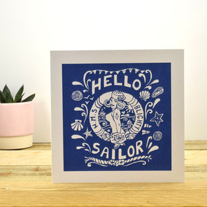Hello Sailor' Card