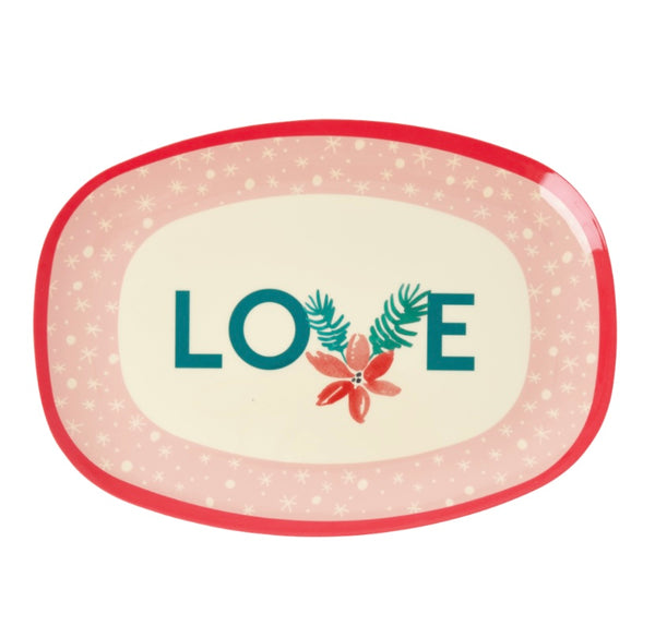 LOVE Rectangular Melamine Platter