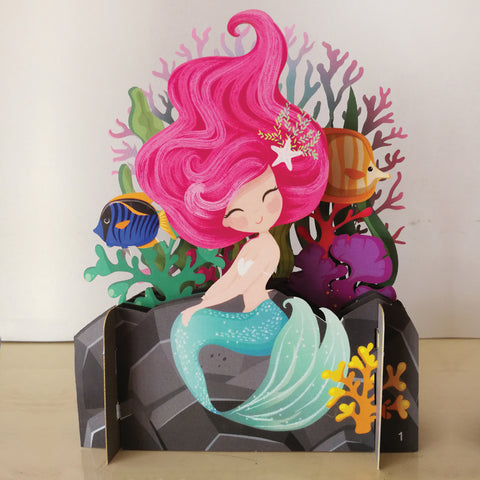 Mermaid 3D Card
