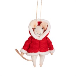 Mouse In Puffer Decoration