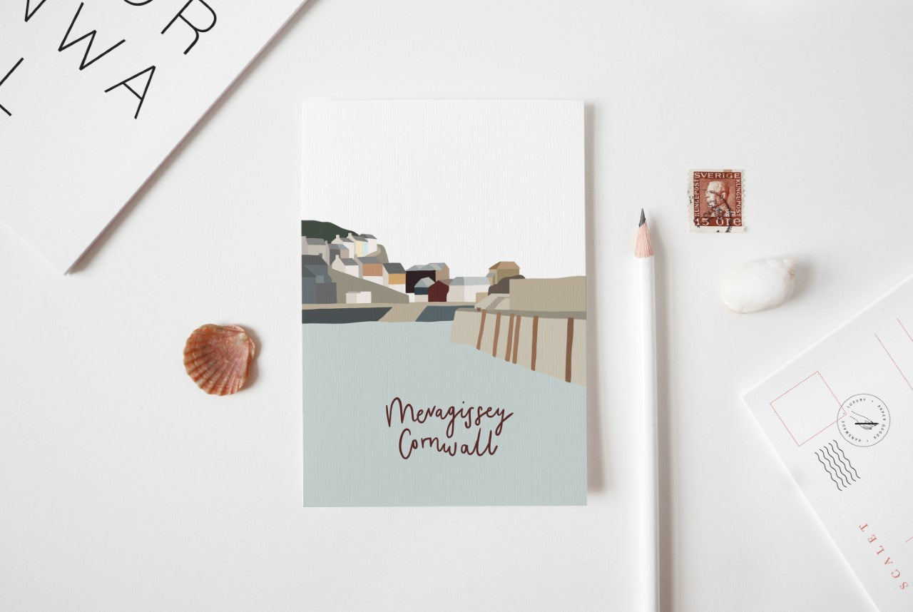 'Mevagissey Quay' Postcard