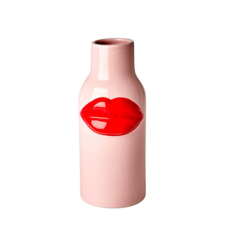 Red Lips Ceramic Vase - Large