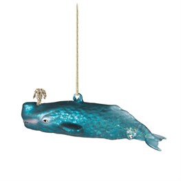 Glitzy Whale Bauble